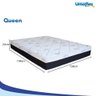 Box Bipartido Queen Suede Marrom + Colchão Umaflex Veneza Queen Molas Ensacadas 24x158x198 - 2