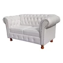 Ver imagem 1 de Namoradeira Chesterfield Luiz XV Retrô:BRANCO
