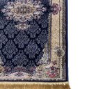 Ver imagem 5 de Passadeira Persa Royal Azul Marinho 75x250cm Fio Acetinado - Decoração para Corredor