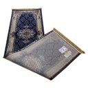 Ver imagem 3 de Passadeira Persa Royal Azul Marinho 75x250cm Fio Acetinado - Decoração para Corredor