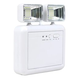 Luminaria de Emergencia 2 Farois Lampada LED Recarregavel Luz Iluminaçao Empresa Casa Comercio - 4