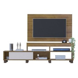 Sala de Estar Completa Rack com Painel TV até 47 Polegadas e Mesa de Centro Requinte Espresso Móveis - 6 Sala de Estar Completa Rack com Painel TV até 47 Polegadas e Mesa de Centro Requinte Espresso Móveis - 6