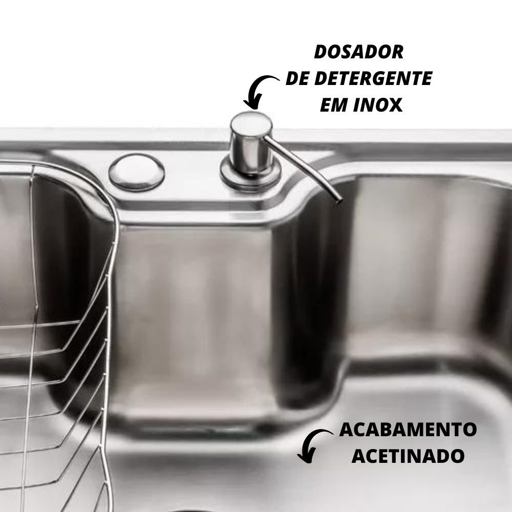 Cuba Cozinha Gourmet Pia Inox Com Acessórios Luxo De Embutir - 3