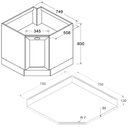 Ver imagem 5 de Balcao Obliquo com Tampo 1 Porta 75 Cm Cd1015406 Branco Dtall
