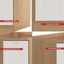 Ver imagem 3 de Balcao Obliquo com Tampo 1 Porta 75 Cm Cd1015406 Branco Dtall