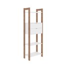 Ver imagem 4 de Estante para Livros 2 Gavetas Em Cima 1,85x0,65m Haia Yescasa 