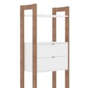 Ver imagem 3 de Estante para Livros 2 Gavetas Em Cima 1,85x0,65m Haia Yescasa 