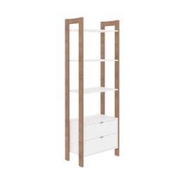 Estante de Livros 65cmx184,7cm 2 Gavetas Embaixo Haia YesCasa - 2