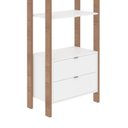 Ver imagem 3 de Estante para Livros 2 Gavetas Embaixo 1,85x0,65m Haia Yescasa