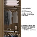 Ver imagem 6 de Guarda Roupa Modulado 2 Portas 79cm Veneza Luciane Móveis