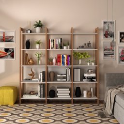 Estante para Livros Haia 1,85x1,9m Yescasa - 6