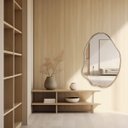 Ver imagem 6 de Espelho Orgânico Boreal em Lamina Natural de Madeira 91x66