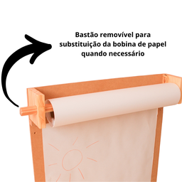 Lousa para Crianças Painel Criativo Educativo Montessori para Desenhar e Colorir - Kraft - 8