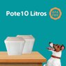 Pote para Guardar Ração de 10l com Fechamento Hermetico - 2