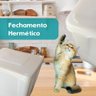 Pote para Guardar Ração de 10l com Fechamento Hermetico - 5