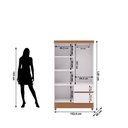 Ver imagem 4 de Guarda Roupa Pequeno Ideal 4 Portas e 2 Gavetas para Quarto de Hospedes:branco Camarim