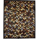 Ver imagem 1 de Tapete de Couro Legítimo Geométrico - 2.00x2.50 - Colormix - 250703074508