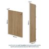 Guarda-Roupa Módulo 45x180 e Módulo 45x60 2 Portas e 3 Prateleiras Frame CabeCasa MadeiraOriginals - 7
