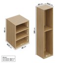 Ver imagem 6 de Guarda-Roupa Módulo 45x180 e Módulo 45x60 2 Portas e 3 Prateleiras Frame CabeCasa MadeiraOriginals