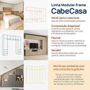 Ver imagem 3 de Guarda-Roupa Módulo 45x180 e Módulo 45x60 2 Portas e 3 Prateleiras Frame CabeCasa MadeiraOriginals