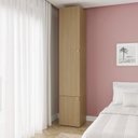 Ver imagem 1 de Guarda-Roupa Módulo 45x180 e Módulo 45x60 2 Portas e 3 Prateleiras Frame CabeCasa MadeiraOriginals