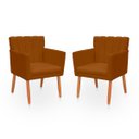 Ver imagem 1 de Kit 2 Poltrona Cadeira para Sala Confortável e Reforçada Carol Suede
