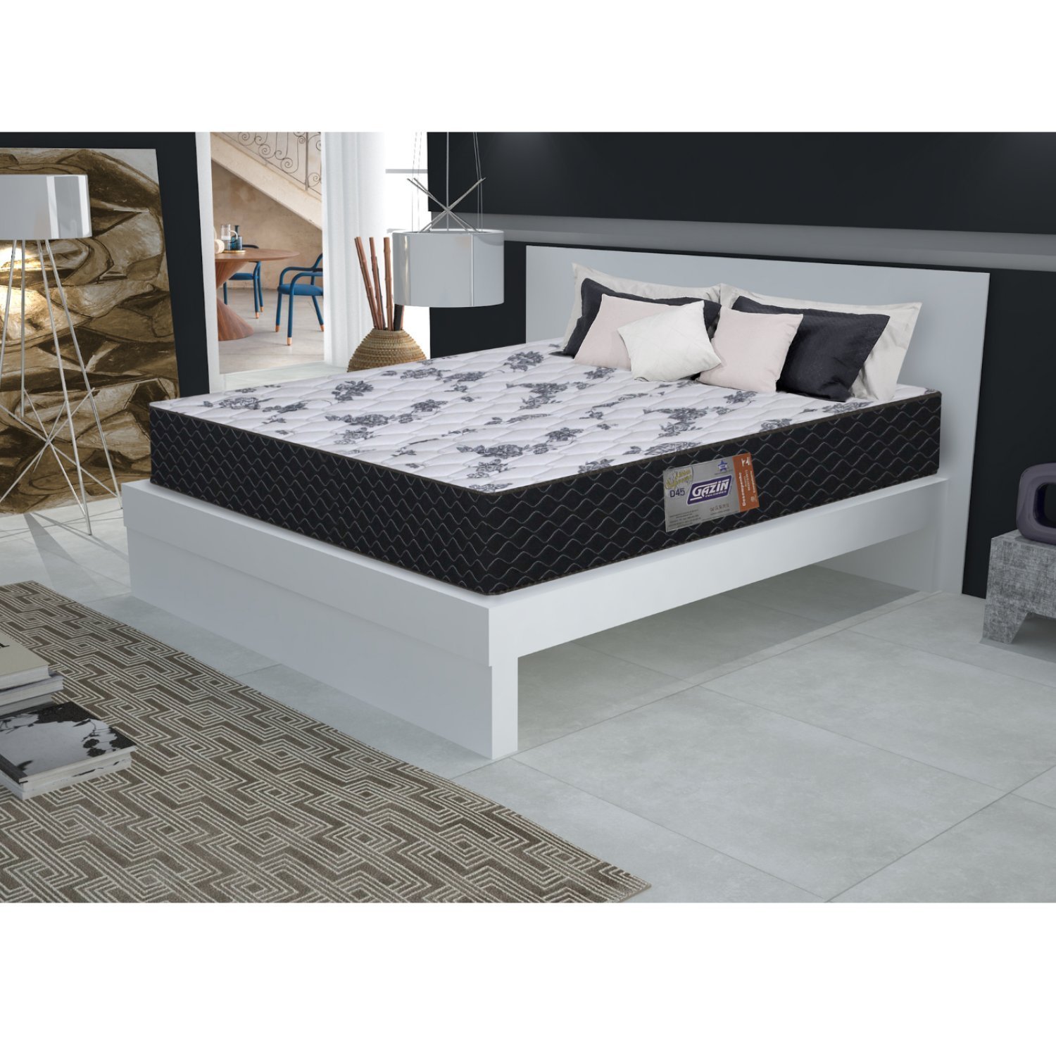 Colchão Queen Gazin D45 Supreme 158x198x26 | MadeiraMadeira