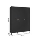 Ver imagem 4 de Guarda Roupa Ivvie com 3 Portas MadeiraMadeira