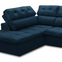 Ver imagem 6 de Sofá 4 Lugares Retrátil Reclinável Chaise Esquerdo 288cm Solin F04 Veludo Azul - Lyam Decor