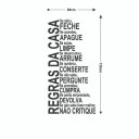Ver imagem 2 de Adesivo de Parede Decorativo Frase Regras da Casa