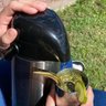 Bomba de Chimarrão 19cm Bojo Pera Mil Furos Bocal Dourado Mate Tererê - 6