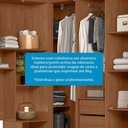 Ver imagem 5 de Guarda Roupas de Canto com 7 Portas e 4 Gavetas e Cabeceira Lugano Santos Andirá Jatoba-grafitte