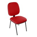 Ver mais imagens de Cadeira Escritório Coletiva Auditório Hotel Fixa com Lâmina Central Metal Vermelho