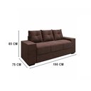 Ver imagem 3 de Conjunto Sofa 3 e 2 Lugares Suede Chamego Ii Flash - Marrom