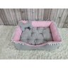 Caminha Rosa G Pet Cinza Claro Cama com Ziper Lavável G - 2