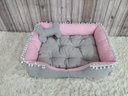 Ver imagem 2 de Caminha Rosa G Pet Cinza Claro Cama com Ziper Lavável G