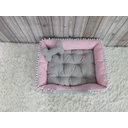 Ver imagem 3 de Caminha Rosa G Pet Cinza Claro Cama com Ziper Lavável G