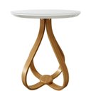 Ver imagem 2 de Mesa Lateral 100% MDF 50cm Rubi Sparta Móveis Branco