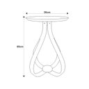 Ver imagem 3 de Mesa Lateral 50cm Rubi Sparta Móveis