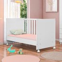 Ver imagem 6 de Quarto para Bebê Completo 2 Peças Guarda-Roupa com Cômoda e Berço Doce Sonho Branco
