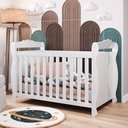 Ver imagem 1 de Berço Mini Cama 3 em 1 Americano 100% MDF Cocada Branco