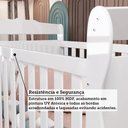 Ver mais imagens de Berço Mini Cama 3 em 1 Americano 100% MDF Cocada Branco