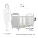 Ver imagem 4 de Berço Mini Cama 3 em 1 Americano 100% MDF Cocada Branco