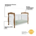Ver imagem 6 de Berço Mini Cama 3 em 1 Americano 100% MDF Cocada