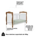 Ver imagem 5 de Berço Mini Cama 3 em 1 Americano 100% MDF Cocada
