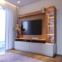 Ver imagem 3 de Estante Home para TV até 70 Polegadas com LED e Cristaleira Arezzo Yescasa
