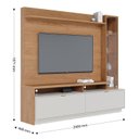 Ver imagem 4 de Estante Home para TV até 70 Polegadas com LED e Cristaleira Arezzo Yescasa