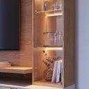 Ver imagem 6 de Estante Home para TV até 70 Polegadas com LED e Cristaleira Arezzo Yescasa