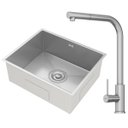 Ver imagem 1 de Kit Cuba Gourmet Lisboa Aço Inox 304 e Torneira Gourmet Toronto Aço Inox Goldenx