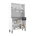 Ver imagem 3 de Cozinha de Aço Compacta 6 Portas 1 Gaveta Branco Bertolini